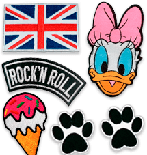 Alle vores lager stofmærker