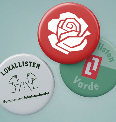 Badges & Pins til partier