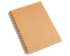 Eco softcover spiral-bound notebook, A5