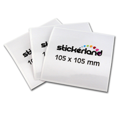 Square Transparent Stickers CMYK