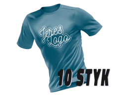 10 running shirts with logo - many colors