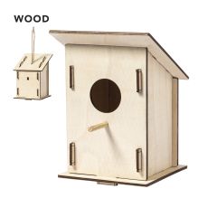 Birdhouse assembly kit made of wood