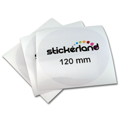 Round Transparent Stickers CMYK