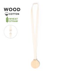 Wooden Medal with Cotton Ribbon