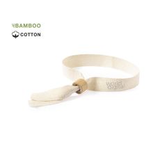 Cotton Wristbands with Bamboo Clasp for Events