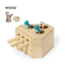 Activity Toy Box Made of Wood for Cats