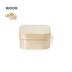 Small Square Wooden Box with Lid - Option for Custom Printing