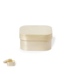Small Square Wooden Box with Lid - Option for Custom Printing