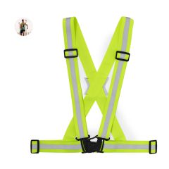 Reflective Vest with Adjustable Buckle for Running and Cycling