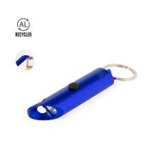 Keychain Flashlight and Bottle Opener in Recycled Aluminum