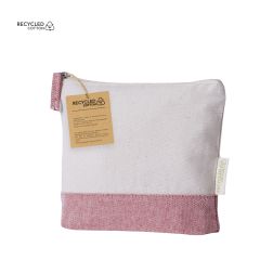 Recycled Cotton Toiletry Bag in Pastel Colors