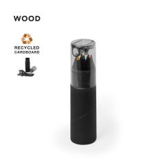 Genanvendt pap farveblyant sæt i rør