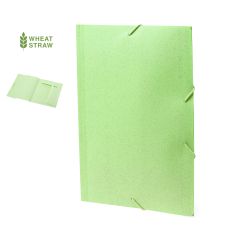 Classic Document Folder Made from Wheat Straw with Elastic Closure