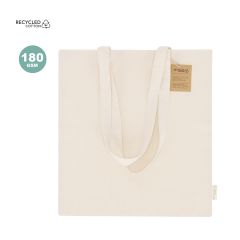 Natural tote bag made of recycled cotton 180 g/m2