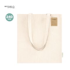 Natural tote bag made of recycled cotton 240 g/m2