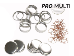 25mm rund button med kobbernål