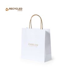 White Recycled Paper Bag - 4.5 Liters - No Surcharge!
