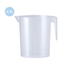 Plastic Measuring Jug with Handle 2.2 Liters with Logo Option