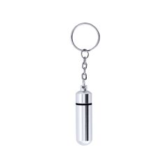 Pill Box Keychain Made of Aluminum with Screw Lock