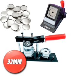 Badge machine package MULTI large package 32mm