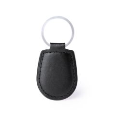 Small Faux Leather Keyring in Bright Color