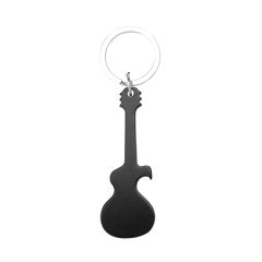 Aluminum Guitar-Shaped Keyring with Custom Print Option