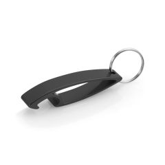 Curved Metal Bottle Opener Keychain