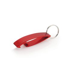Curved Metal Bottle Opener Keychain