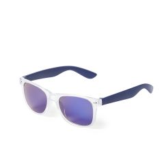 Two-Tone Transparent Sunglasses with Mirror Lenses