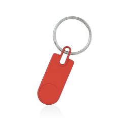 Metal Keyring with Curved End, with Print or Doming