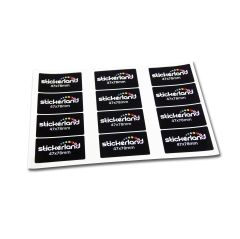 Square Paper Stickers on A4 Sheets