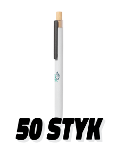 50 pcs pens with logo - recycled aluminum