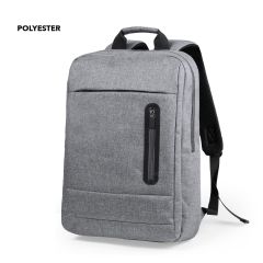 Rygsæk i rektangulært design med smarte lommer til smartphone og laptop