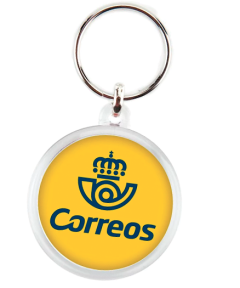 Round Acrylic Keychain 37x60 mm