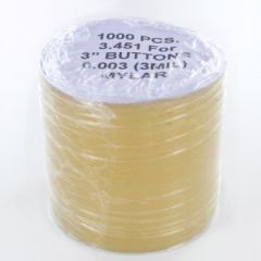 Mylar 1000 pcs. plastic front for 76 mm badges and magnets