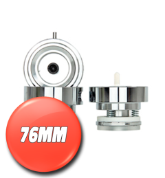 Round 76 mm dies for MULTI badge maker