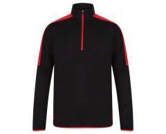 Long-sleeved polyester sports jersey with stand-up collar