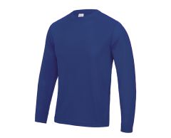 Long-Sleeve Stretch T-Shirt in Polyester - Men