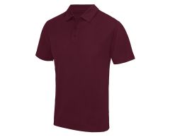 Short-sleeved stretch polo shirt made of polyester - Men's
