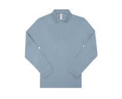 Polo shirt made of cotton with long sleeves