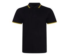 Polo shirt with colored collar and cuffs