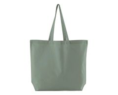 Large Organic Cotton Tote Bag with Gusset 35 x 39 x 13.5 cm