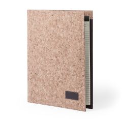 Cork Document Folder with Lined Notepad