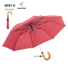 RPET Bag Umbrella with Wooden Handle