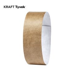 Durable Tyvek Wristbands with/without Printing, Natural Color