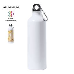 Sublimation Water Bottle in Aluminum with Carabiner, 800 ml