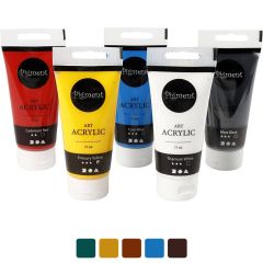 Acrylic Paint Set, 5 x 75 ml