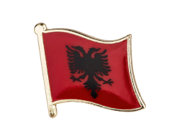 Albanian Flag Enamel Pin