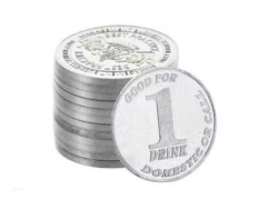 Aluminum Tokens - Silver Coins, Lightweight and Rust-Free