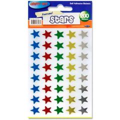 Stjerneklistermærker i mat glimmer